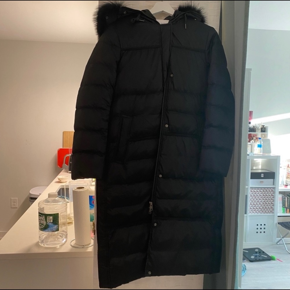 Black down jacket